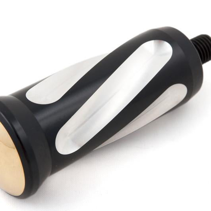 ネオフュージョン スパイラル シフトペグ ブラックマシーン仕上げ 真鍮エンド