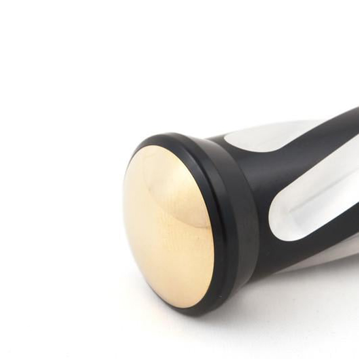 ネオフュージョン スパイラル シフトペグ ブラックマシーン仕上げ 真鍮エンド