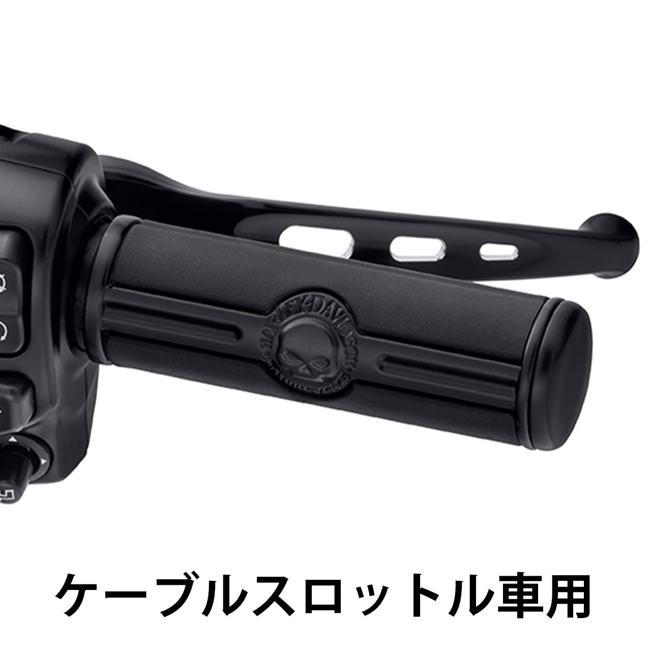 ウィリーG スカル ハンドグリップ ブラック