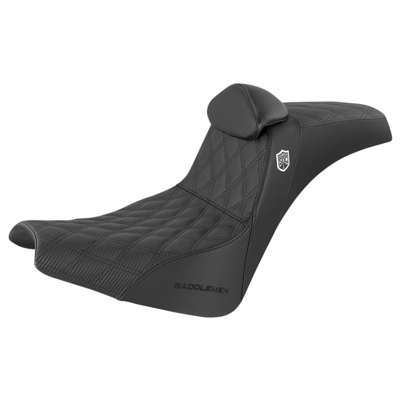 Proシリーズ SDC パフォーマンス グリッパーシート バックレスト付き フルラティスステッチ ブラック