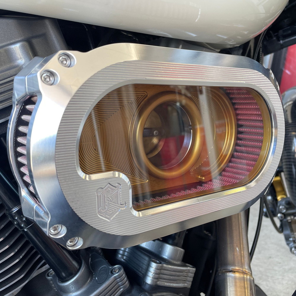 ネクストレベル NXT-03 エアークリーナーキット クリアウインドウタイプ マシンカット/ゴールド