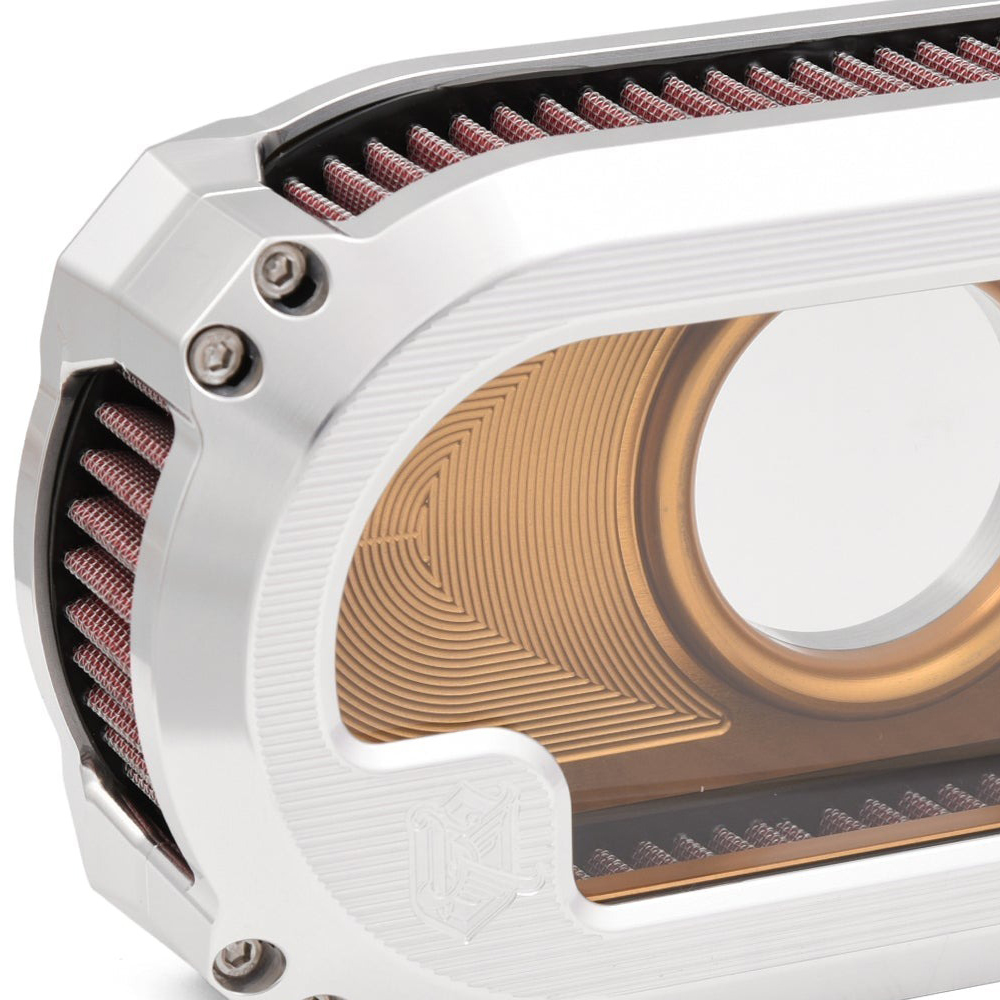 ネクストレベル NXT-03 エアークリーナーキット クリアウインドウタイプ マシンカット/ゴールド