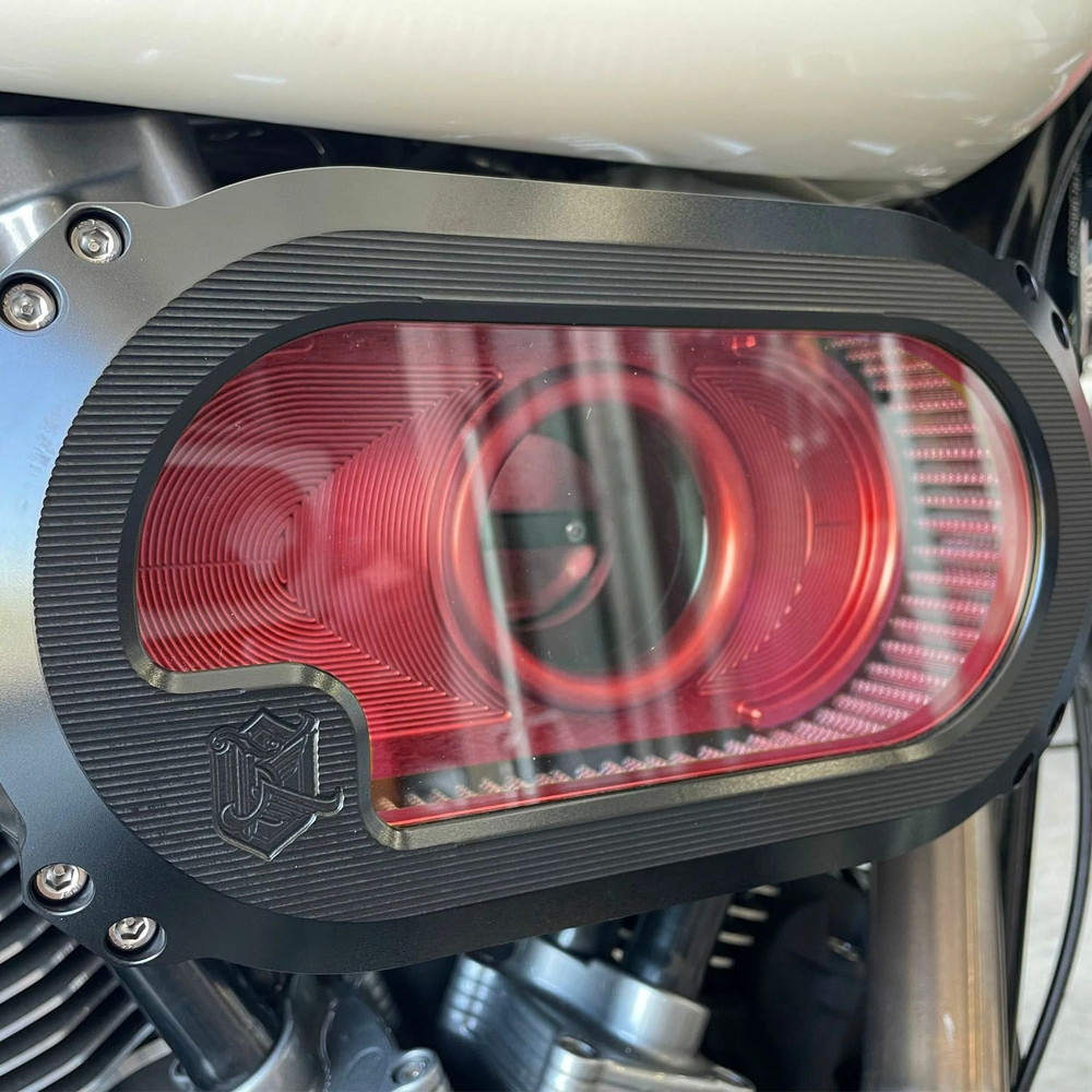 ネクストレベル NXT-03 エアークリーナーキット クリアウインドウタイプ ブラックアルマイト/レッド