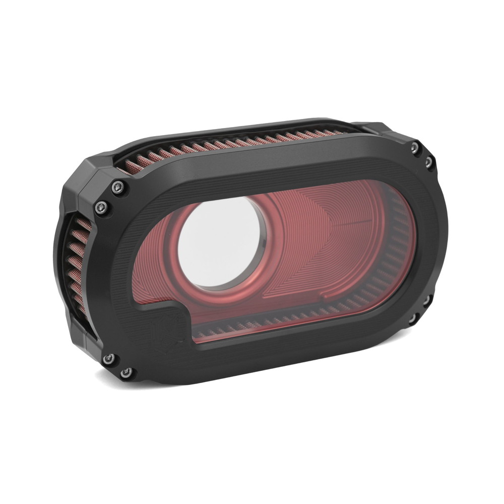 ネクストレベル NXT-03 エアークリーナーキット クリアウインドウタイプ ブラックアルマイト/レッド