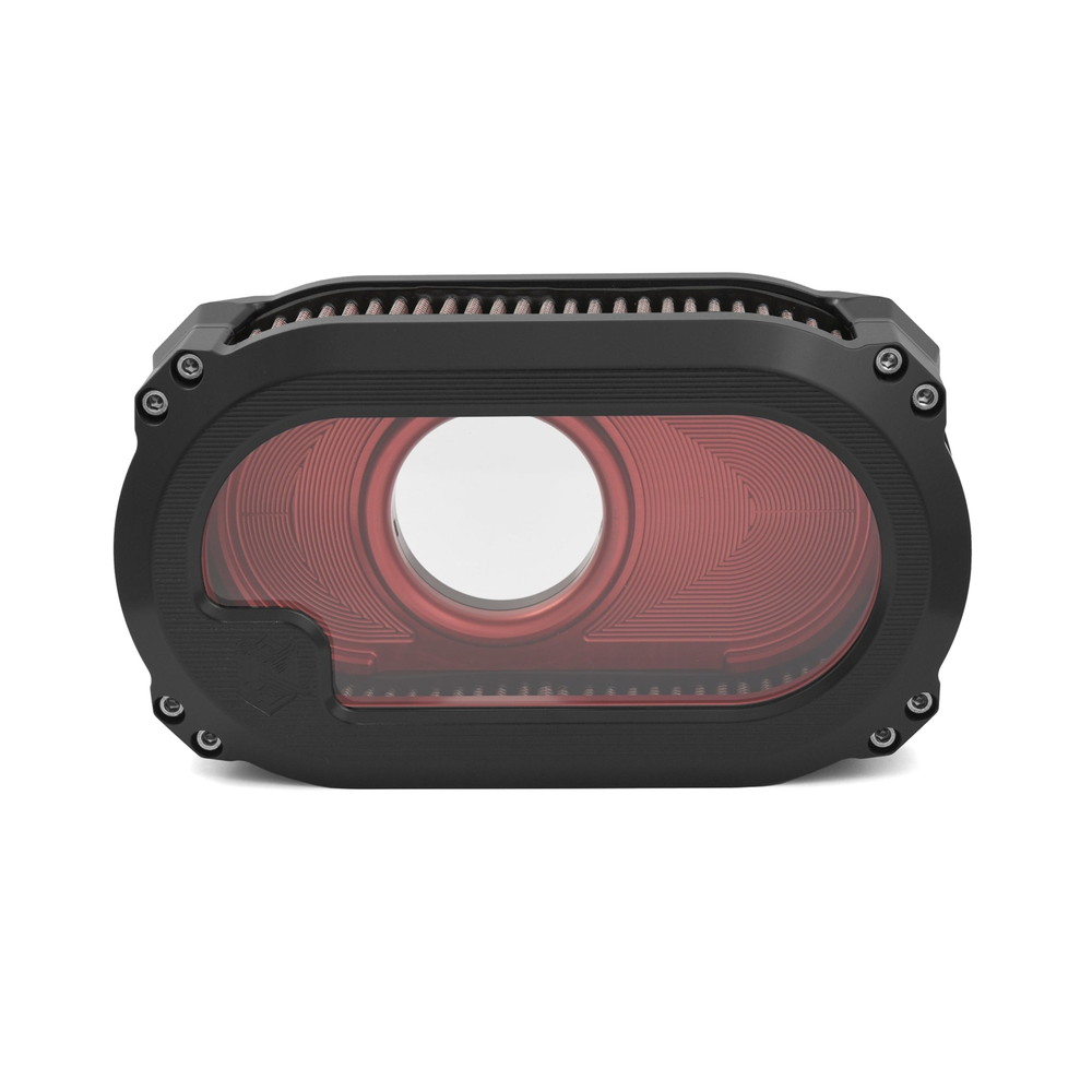 ネクストレベル NXT-03 エアークリーナーキット クリアウインドウタイプ ブラックアルマイト/レッド