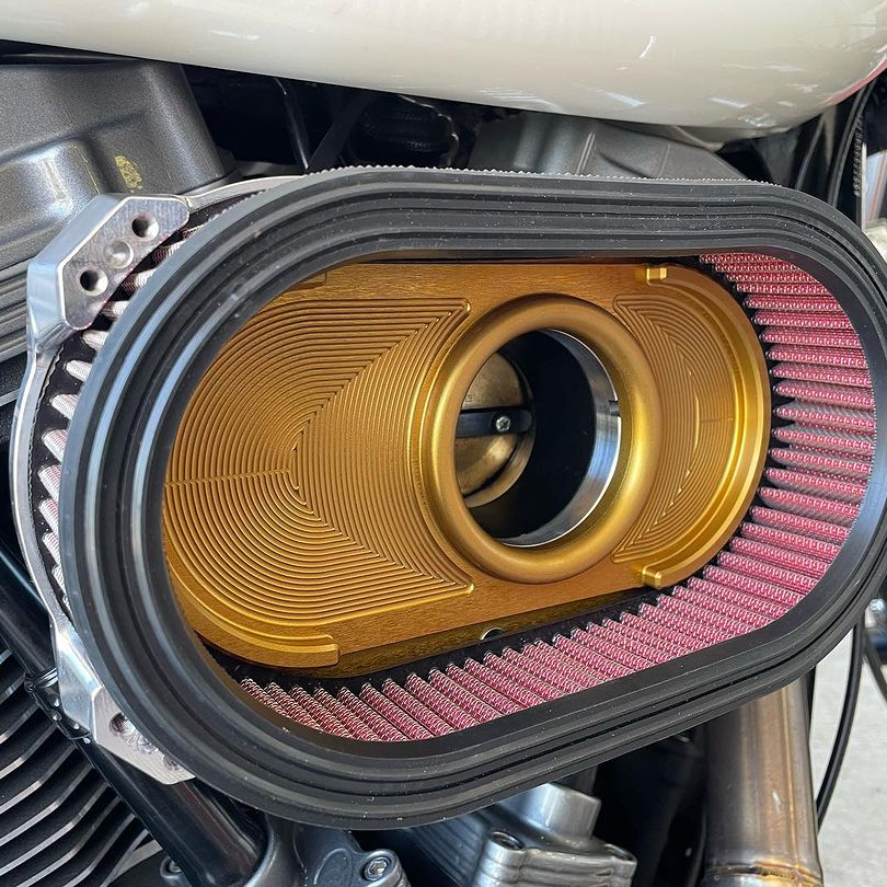 ネクストレベル NXT-03 エアークリーナーキット クリアウインドウタイプ マシンカット/ゴールド