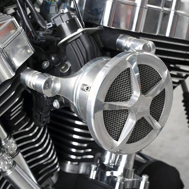 5スポーク インテークエアークリーナー ポリッシュ