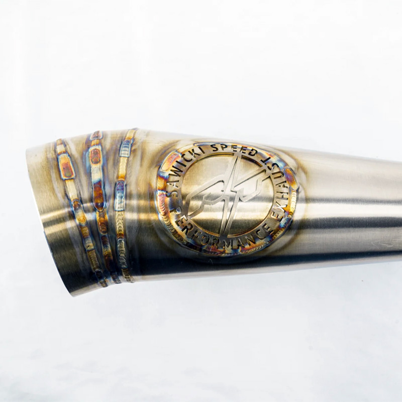 RT ショート 2in1 フルエキゾーストマフラー ステンレスブラッシュド