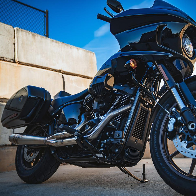 ミッドレングス 2in1 フルエキゾーストマフラー ステンレスブラッシュド