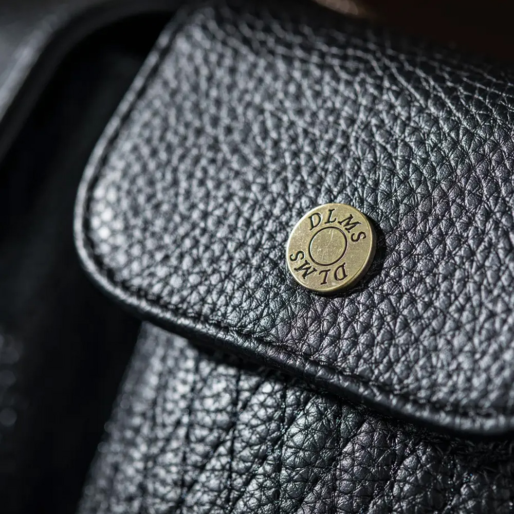 DLMS ウエスト・ボディバッグ オールドスター ヴィーガンレザー ブラック