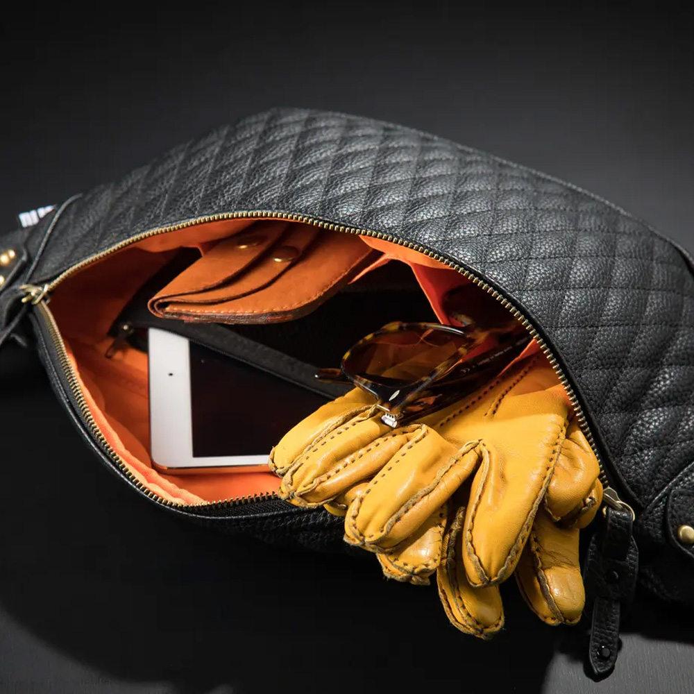 DLMS ウエスト・ボディバッグ オールドライト ヴィーガンレザー ブラック