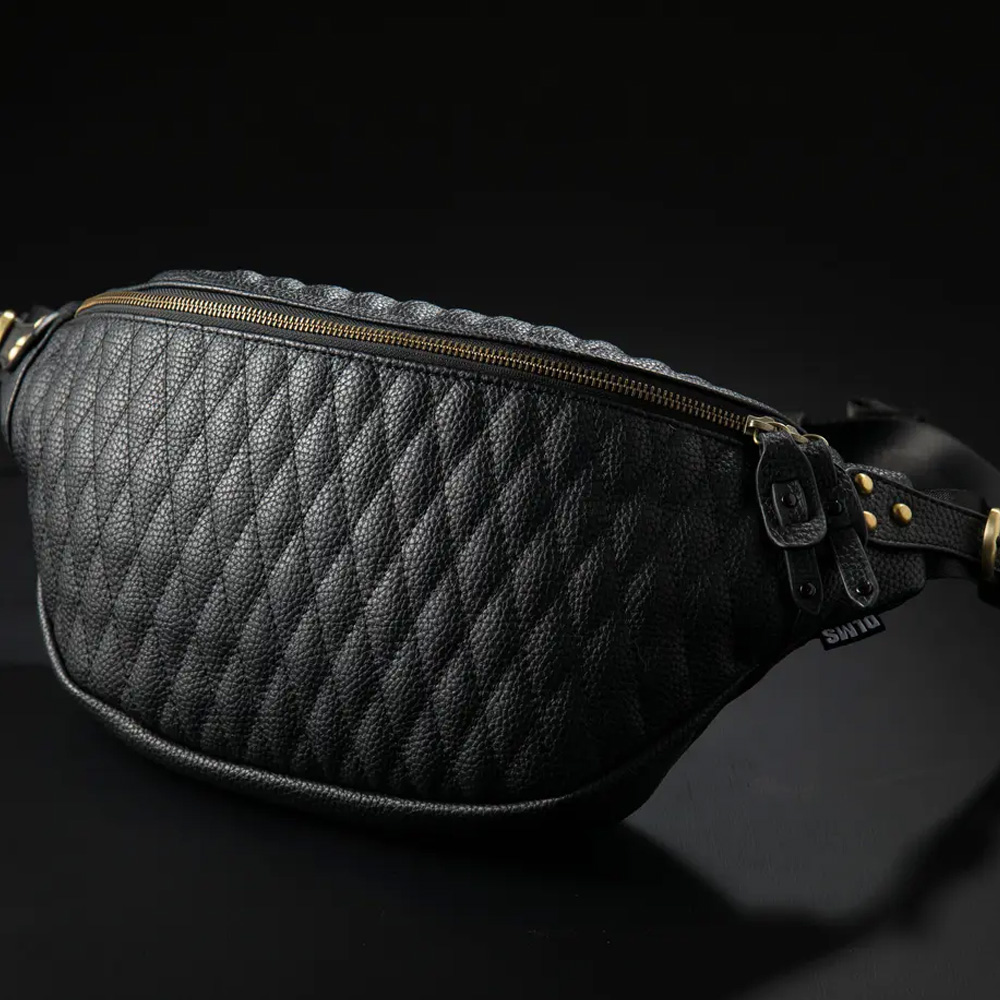 DLMS ウエスト・ボディバッグ オールドライト ヴィーガンレザー ブラック