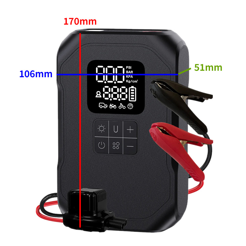 ジャンピング&コンプレッサー KDR-AP2 ジャンプスターター&電動エアーポンプ一体型メンテナンスマシン