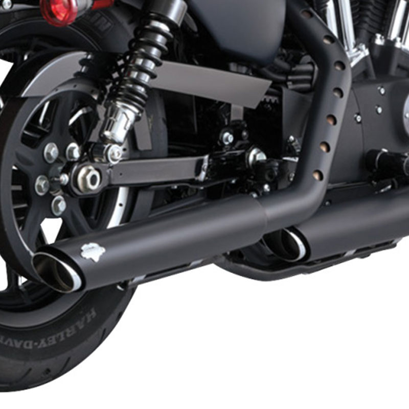 【クリスマスセール】【PCX高性能触媒搭載】 ツインスラッシュ 3インチ スリップオン ブラック