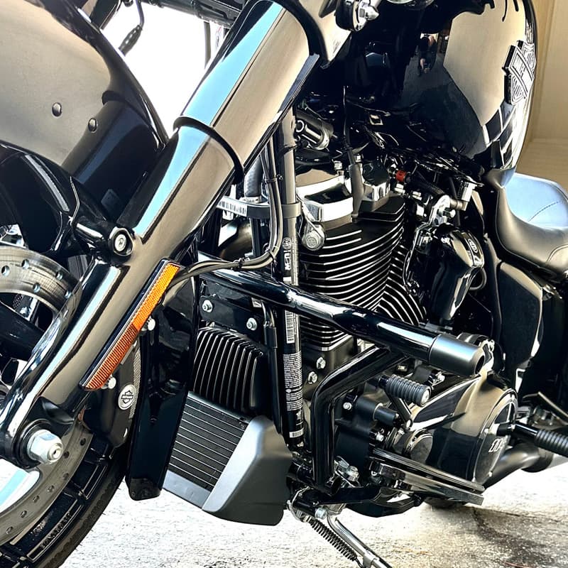 Vバー ハイウェイペグ クラッシュバー ブラック