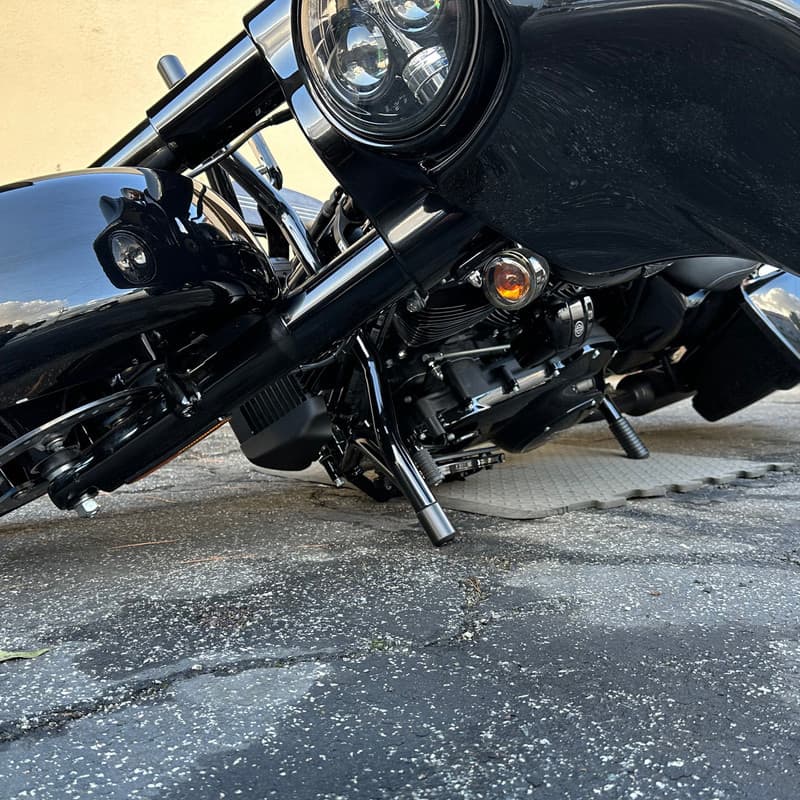 Vバー ハイウェイペグ クラッシュバー ブラック