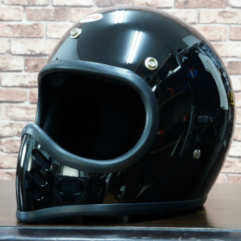 BEETLE MTX ビンテージモトクロスヘルメット ブラック (シングルストラップ)