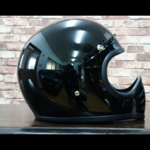 BEETLE MTX ビンテージモトクロスヘルメット ブラック (シングルストラップ)