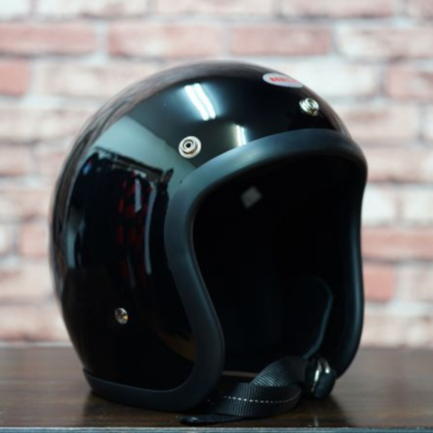 BEETLE L.A.C ジェットヘルメット ブラック (シングルストラップ)