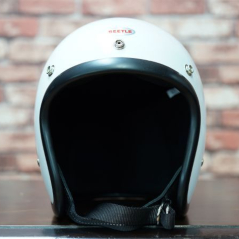 BEETLE L.A.C ジェットヘルメット ホワイト (シングルストラップ)
