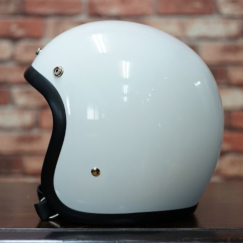 BEETLE L.A.C ジェットヘルメット ホワイト (シングルストラップ)