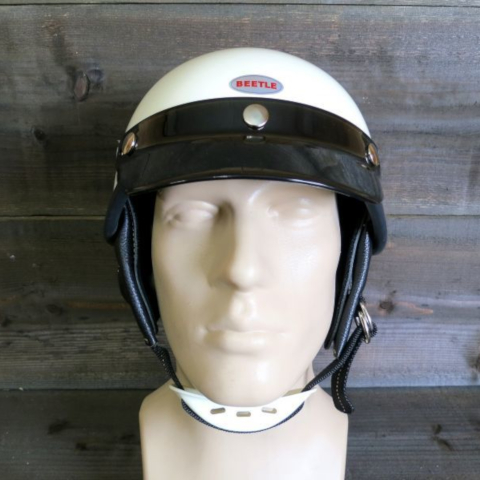 ショーティー4 ハーフキャップヘルメット アイボリー/ホワイトチンカップ