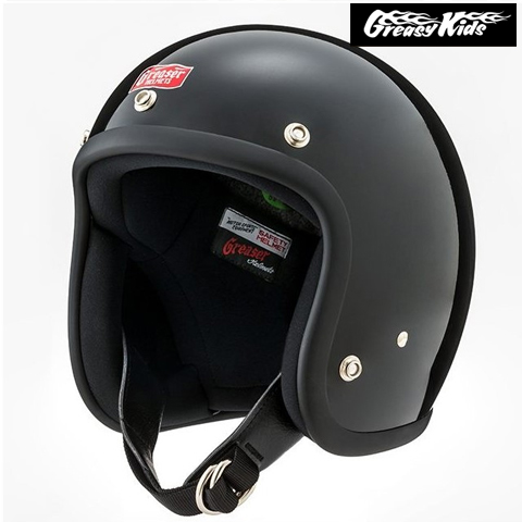 60'sプレーン ジェットヘルメット ブラック （SG規格） GREASER