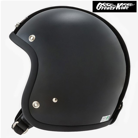 60'sプレーン ジェットヘルメット ブラック (SG規格) GREASER