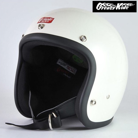 60'sプレーン ジェットヘルメット アイボリー （SG規格）