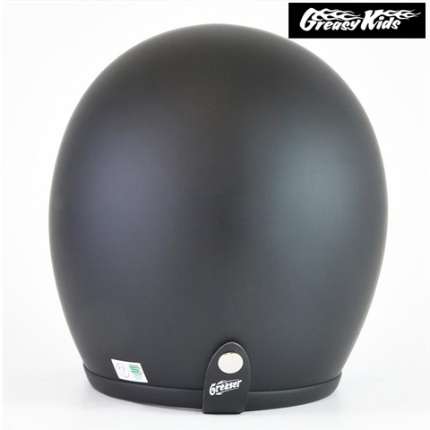 60'sプレーン ジェットヘルメット マットブラック (SG規格) GREASER