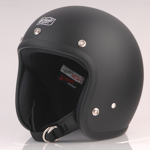 60'sプレーン ジェットヘルメット マットブラック （SG規格） GREASER