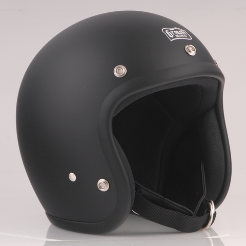 60'sプレーン ジェットヘルメット マットブラック (SG規格) GREASER