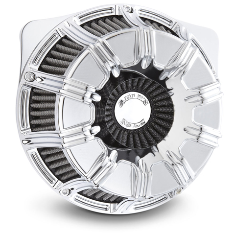 10ゲージ インバーテッド エアクリーナーキット クローム