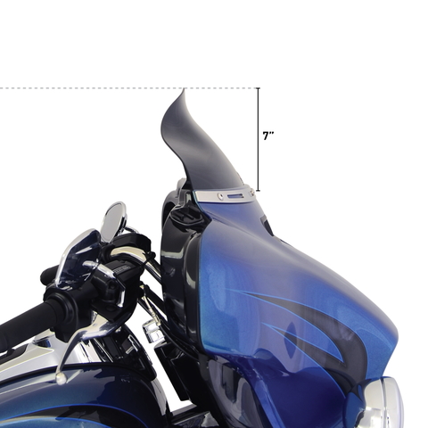 フレア ウインドシールド 6.5インチ ブラック