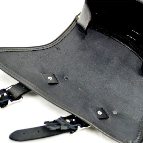 本革サイドバッグ ソロ 左用 ブラック