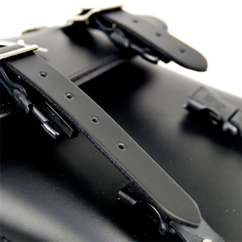 本革サイドバッグ ソロ 左用 ブラック