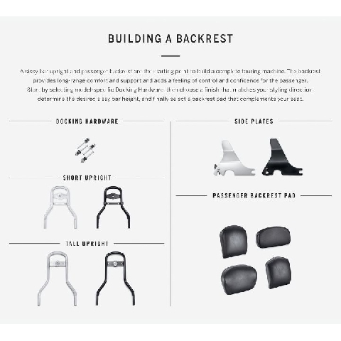 ワンピース・H-Dデタッチャブル・シーシーバーアップライト グロスブラック