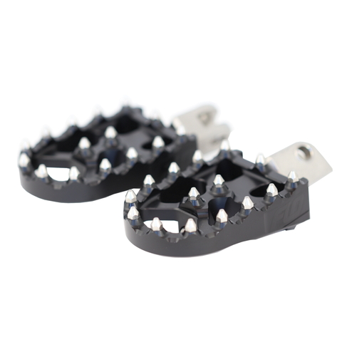 MXスタイル フロントフットペグ ブラック