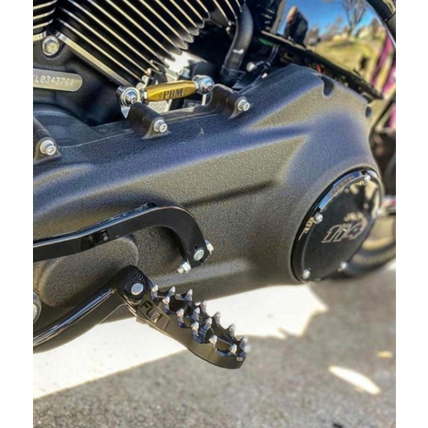 MXスタイル フロントフットペグ ブラック