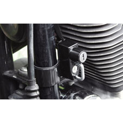 ヘルメットホルダー φ35 パイプクランプ式 ブラック