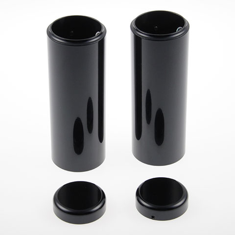 フォークカバーキット(アッパーフォークカバー、フォークキャップ) ブラック