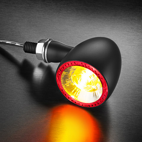 【車検対応】LED テールライト/ブレーキライト機能付きウインカー バレット1000 DF マットブラック/クリア