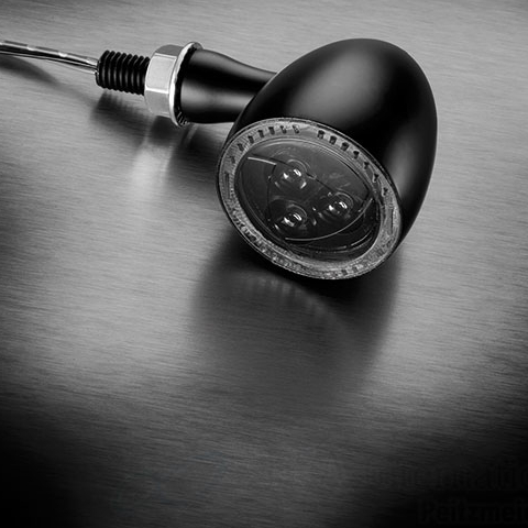 【12月限定セール】 【車検対応】LEDウインカー バレット1000 ダーク マットブラック/スモーク