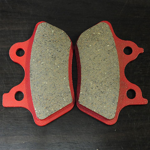 27Rナチュラル ブレーキパッド ハーレー専用開発<赤パッド> 1セット