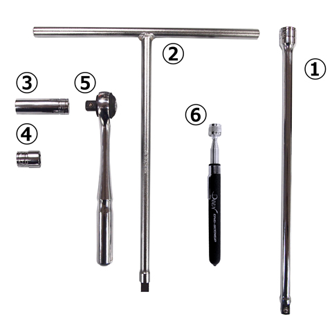 クロームワークス消音キット用 ツールセット