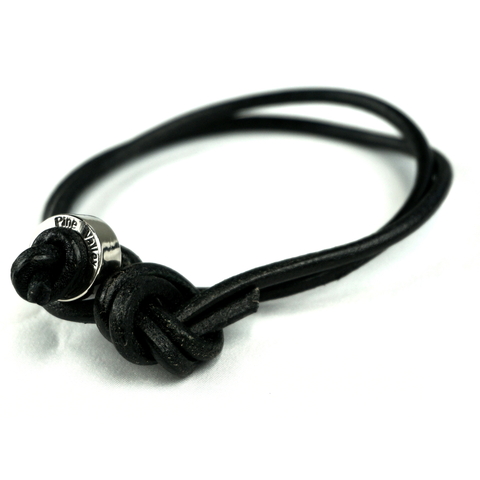 【在庫限り】 レザーブレスレット3連/ブラック