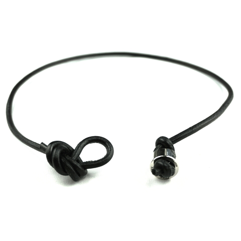 【在庫限り】 レザーブレスレット3連/ブラック