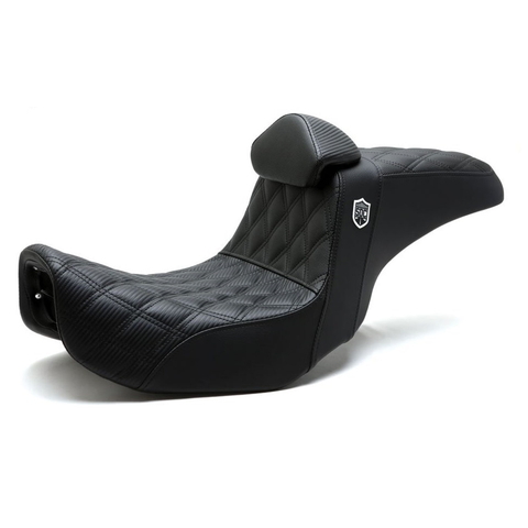 パフォーマンス グリッパーシート フルラティスステッチ バックレスト付き