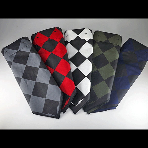 防塵フェイスマスク ビンテージバンダナパターン レッド/ブラック 不織布マスク装着可能