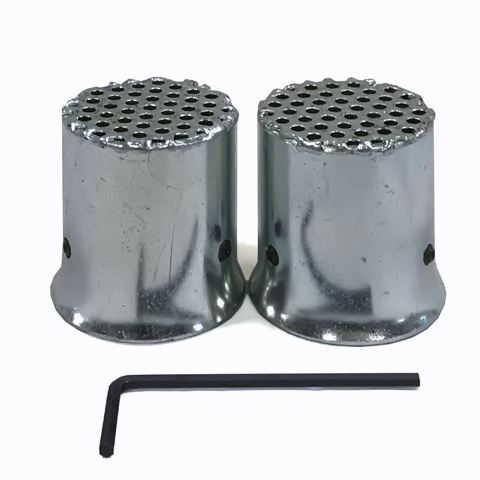 マルチヘッダーバッフル エキパイ装着式汎用消音バッフル (2個セット)